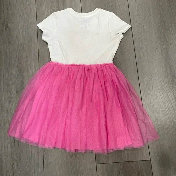 Disney Minnie Mouse Pink Tulle Skirt Dress with Hearts - Picture 4 of 7